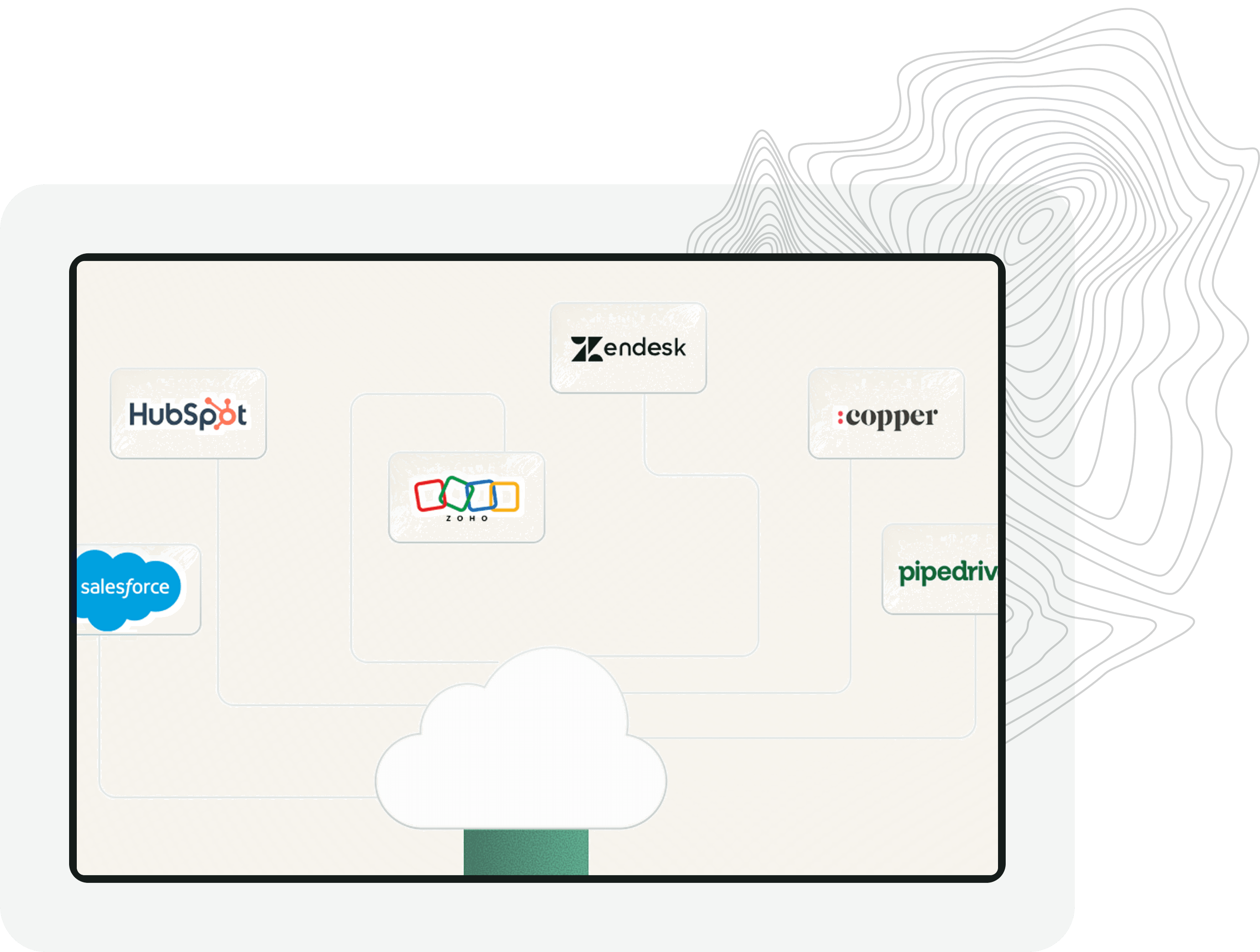Illustration of Small Business Chatbot connecting customer conversations to business tools